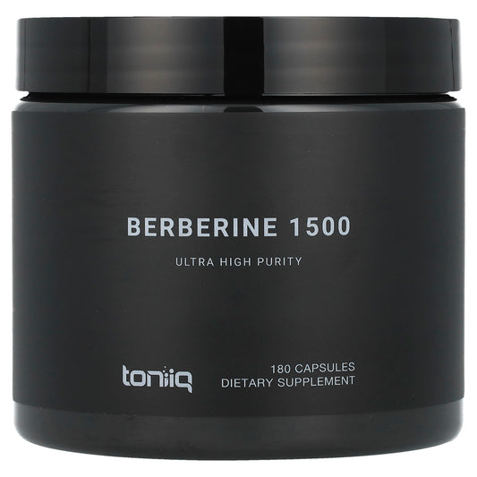 Toniiq, Berberine 1500, 180 Capsules (500 mg per Capsule) - Image 1