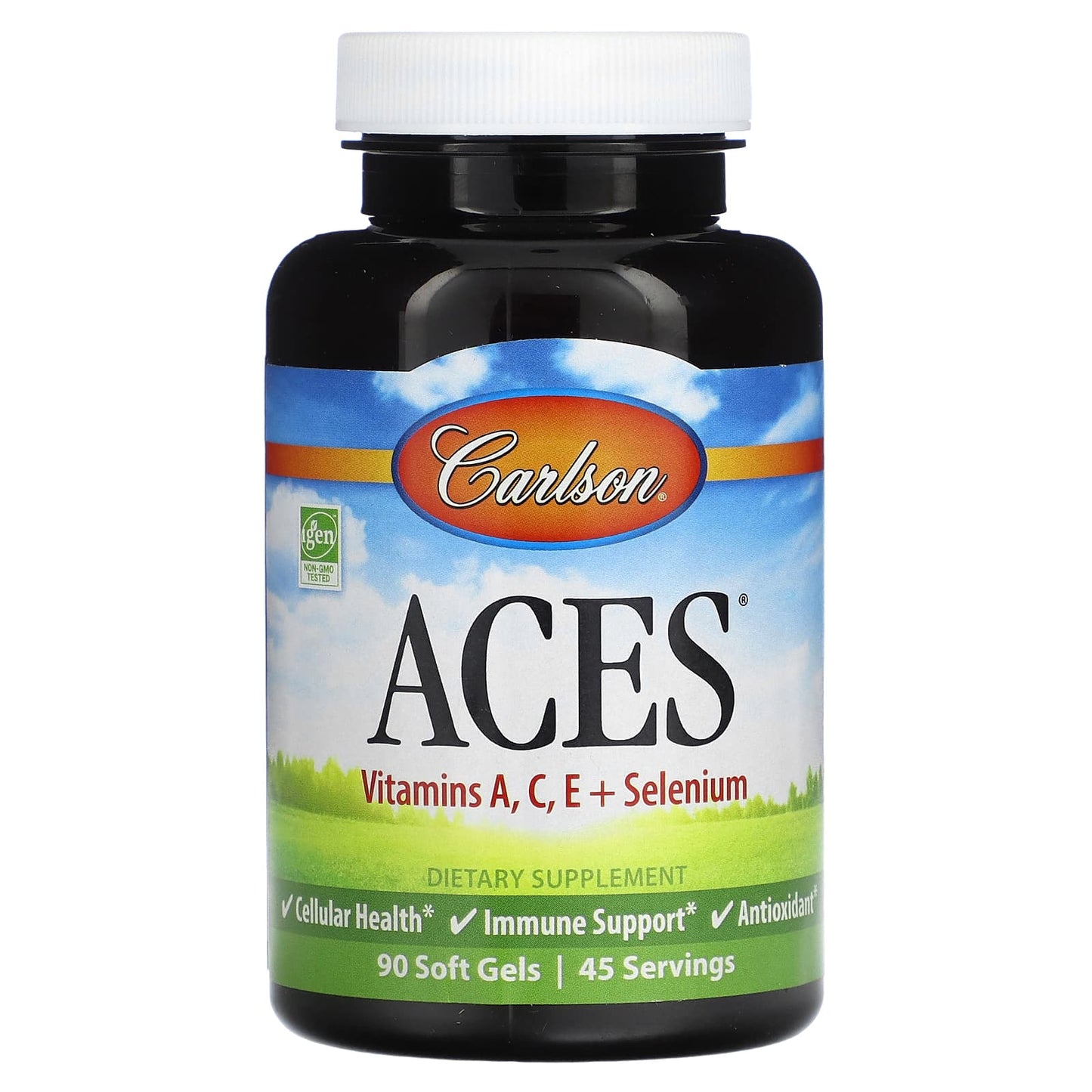 Carlson ACES Vitamins for Immune Support & Antioxidant Protection - 90 Softgels - Image 1