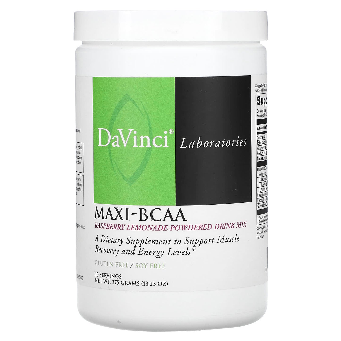 Maxi-BCAA Post Workout Recovery Supplement by DaVinci Laboratories, 375g - Image 1