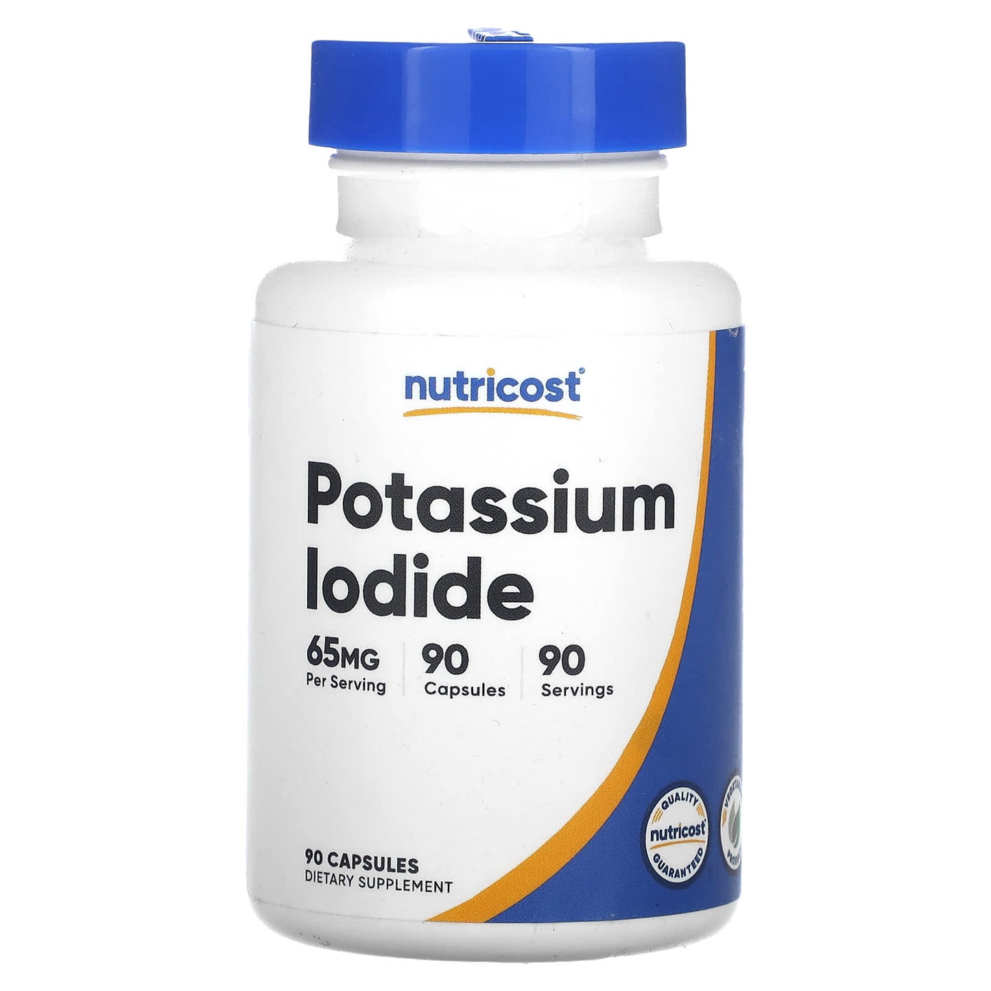 Nutricost, Potassium Iodide, 65 mg, 90 Capsules - Image 1