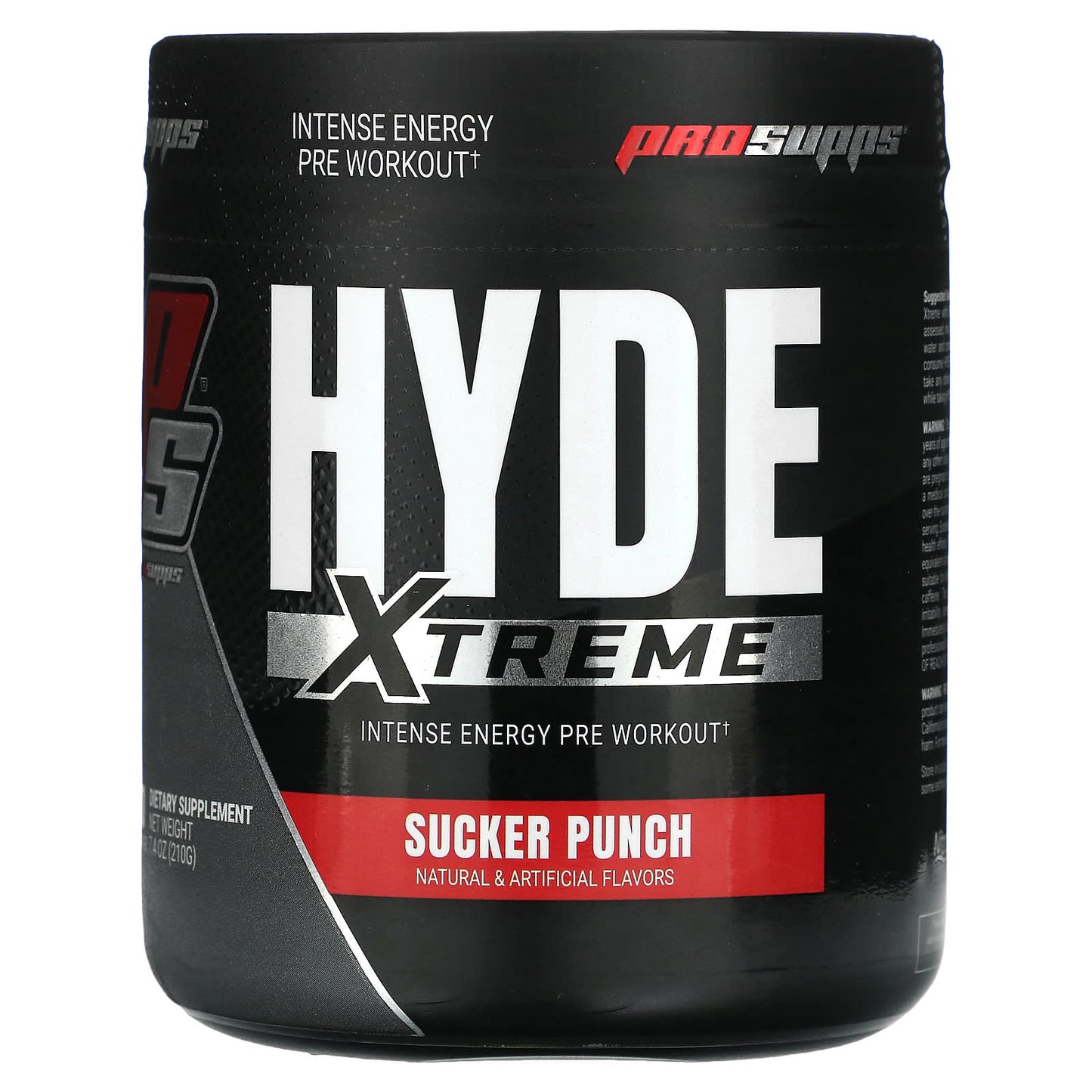 ProSupps, Hyde Xtreme, Intense Energy Pre Workout, Sucker Punch, 7.4 oz (210 g) - Image 1