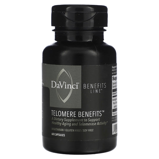 DaVinci Laboratories Telomere Benefits Supplement for Healthy Aging 250mg Capsules - Image 1
