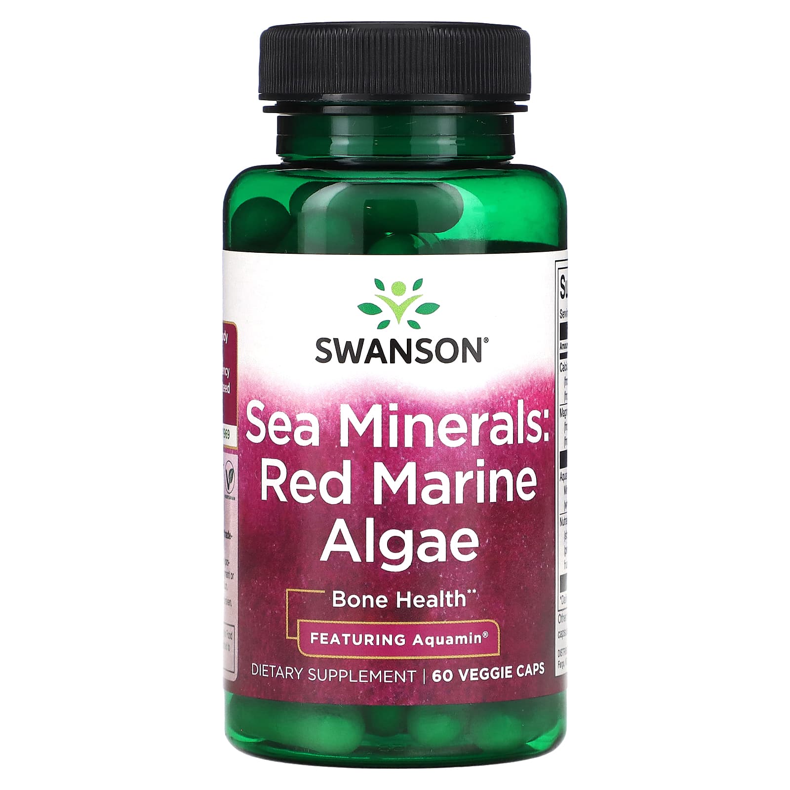 Swanson, Sea Minerals: Red Marine Algae, 60 Veggie Caps - Image 1