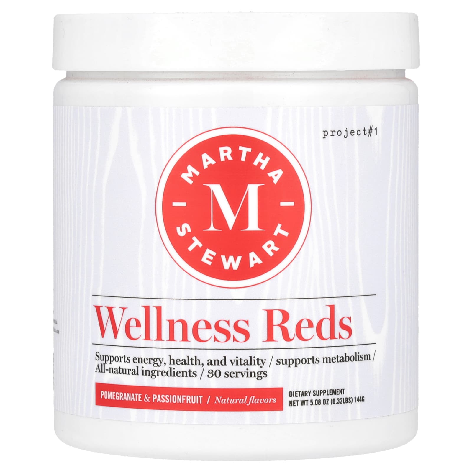 Martha Stewart Wellness, Wellness Reds, Pomegranate & Passionfruit, 5.08 oz (144 g) - Image 1