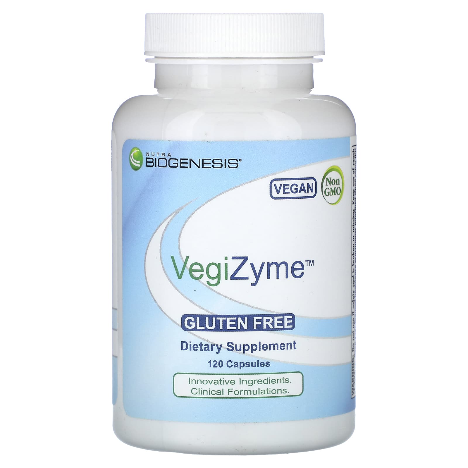 Nutra BioGenesis, VegiZyme, 120 Capsules - Image 1