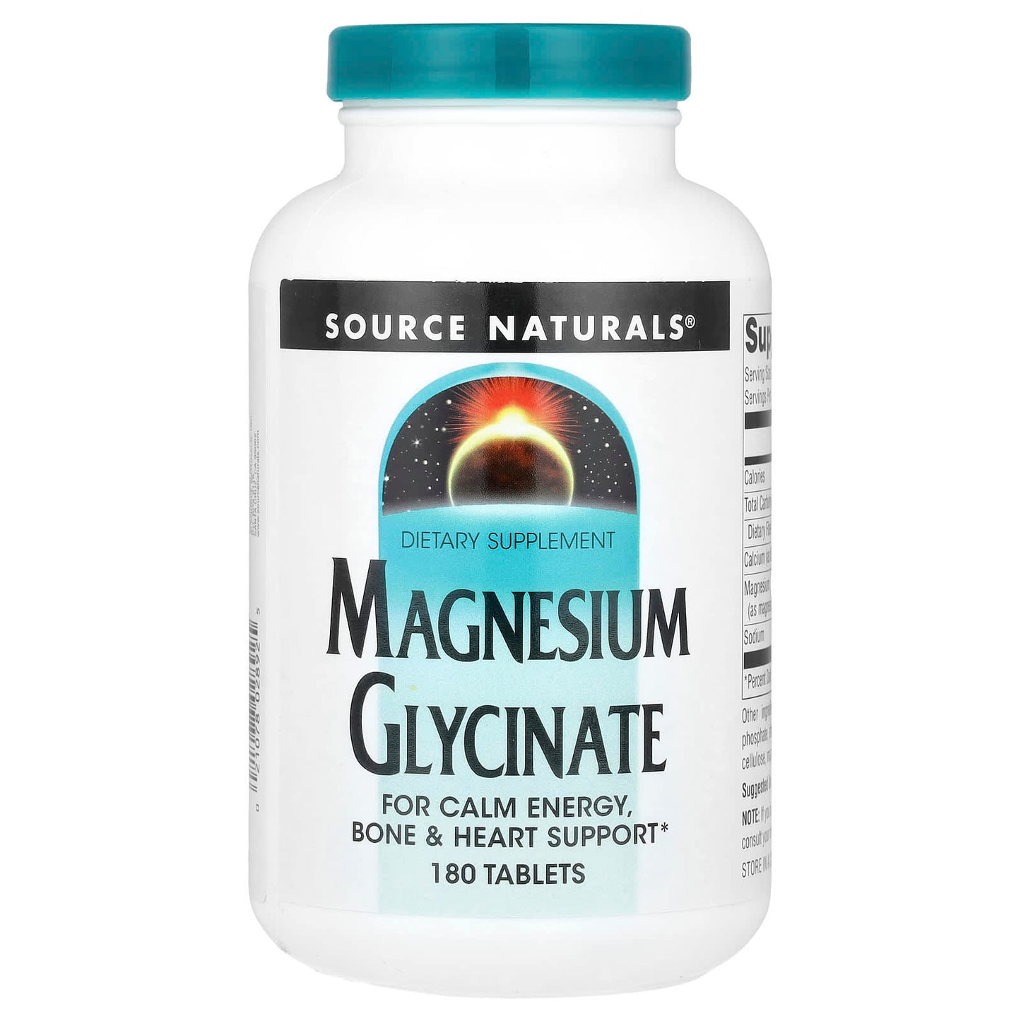 Source Naturals, Magnesium Glycinate , 180 Tablets - Image 1