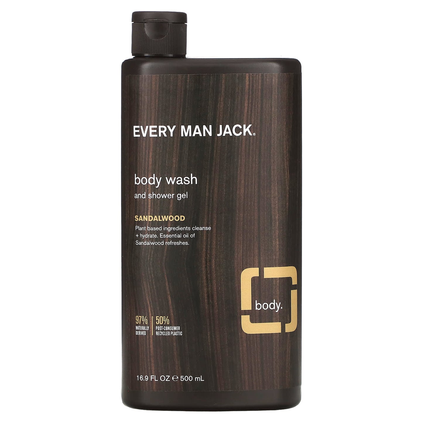 Natural Sandalwood Body Wash & Shower Gel by Every Man Jack - Image 1