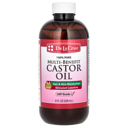 De La Cruz 100% Pure Multi-Benefit Castor Oil for Hair and Skin - Image 1