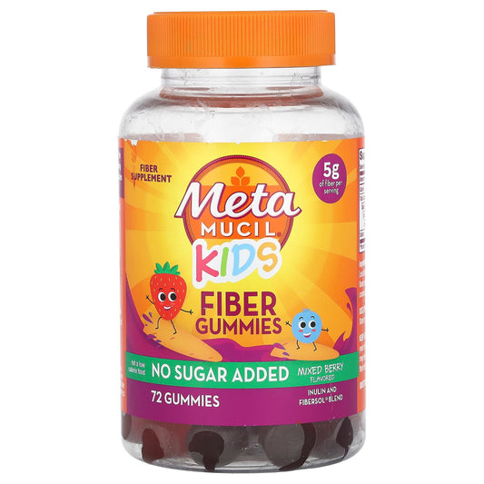 Metamucil, Kids, Fiber Gummies, Mixed Berry, 72 Gummies - Image 1