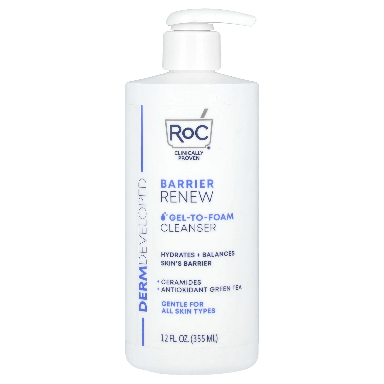 RoC, Barrier Renew, Gel-To-Foam Cleanser, 12 fl oz (355 ml) - Image 1