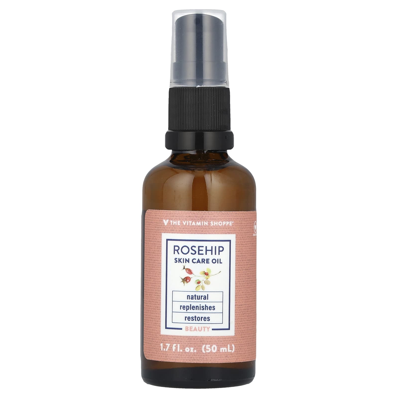 The Vitamin Shoppe, Rosehip Skin Care Oil, 1.7 fl oz (50 ml) - Image 1