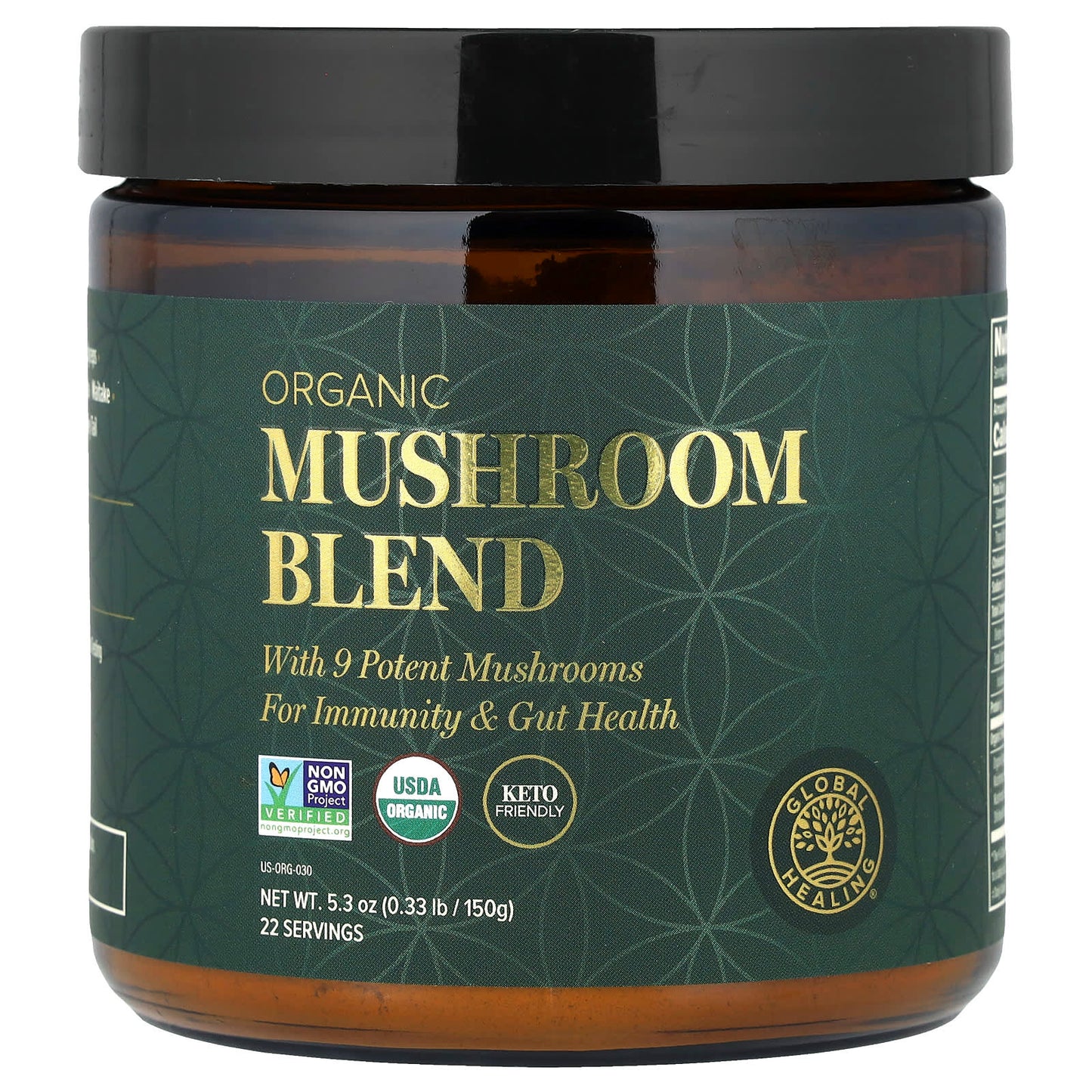 Global Healing Organic Mushroom Blend for Immunity & Gut Health - Image 1