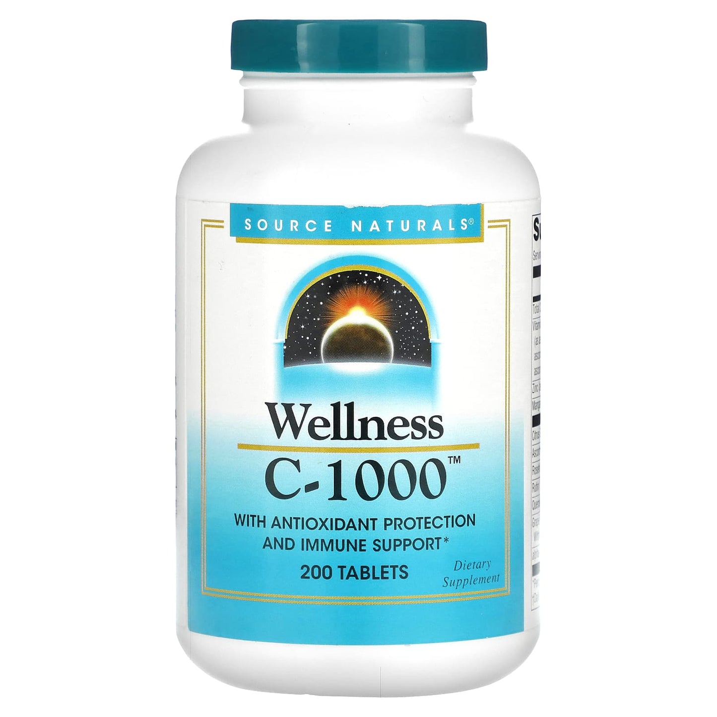 Source Naturals, Wellness, C-1000, 200 Tablets - Image 1