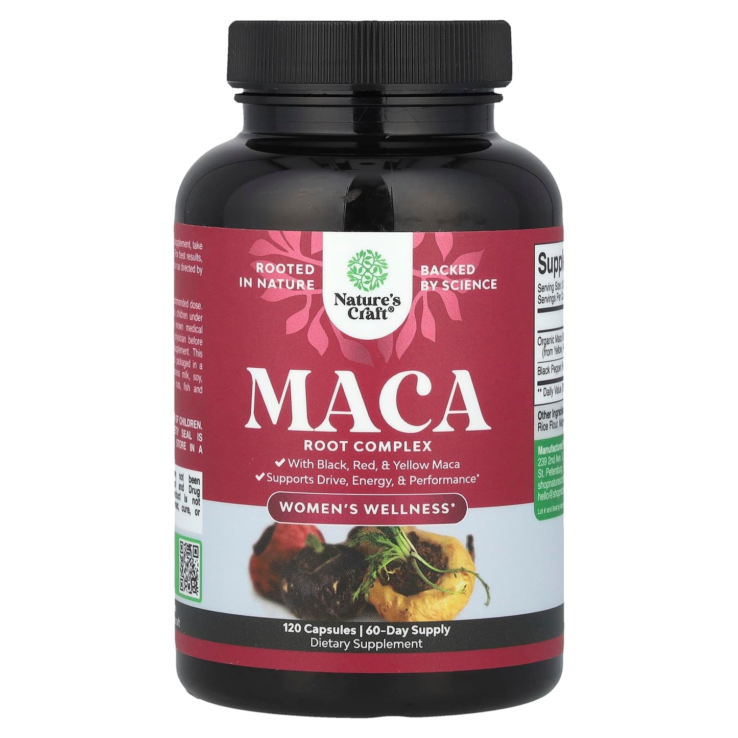 Nature's Craft, Women's Wellness, Maca Root Complex, 120 Capsules - Image 1