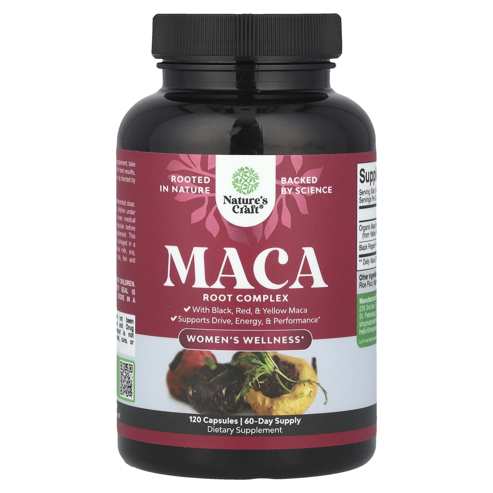Nature's Craft, Women's Wellness, Maca Root Complex, 120 Capsules - Image 1