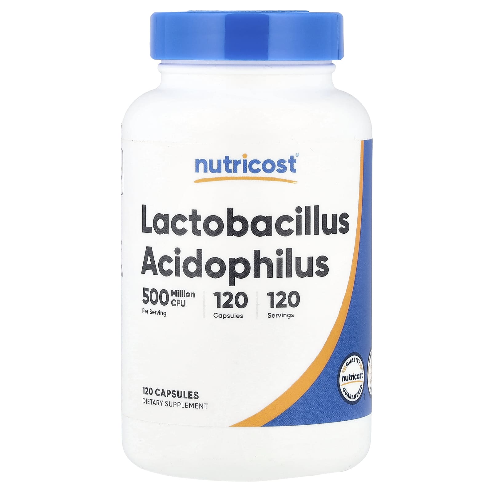 Nutricost, Lactobacillus Acidophilus, 50 mg (500 Million CFU), 120 Capsules - Image 1