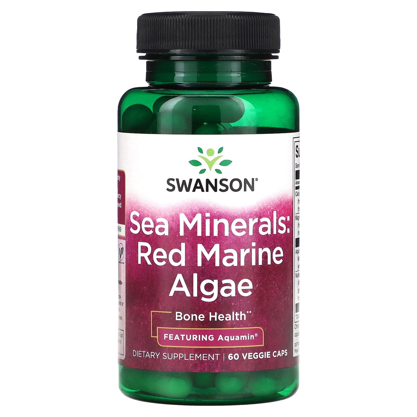 Swanson, Sea Minerals: Red Marine Algae, 60 Veggie Caps - Image 1