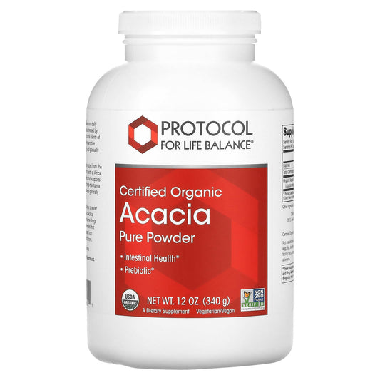 Protocol for Life Balance, Certified Organic Acacia Pure Powder, 12 oz (340 g) - Image 1