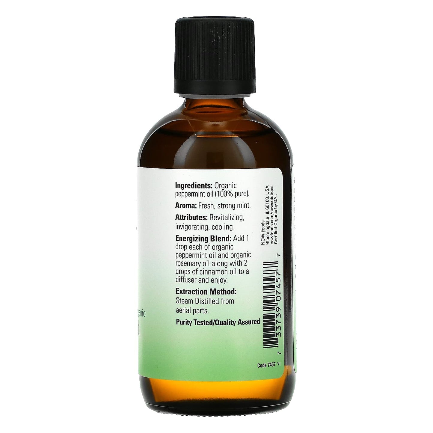 NOW Foods, Organic Essential Oils, Peppermint, 4 fl oz (118 ml) - Image 2