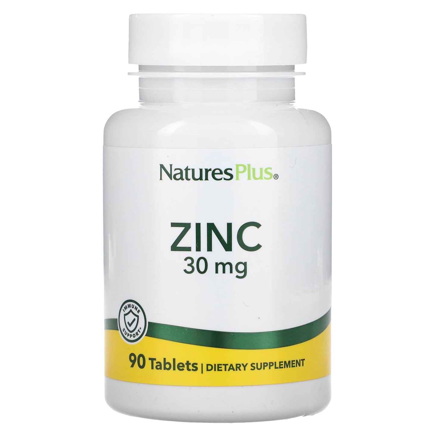 NaturesPlus, Zinc, 30 mg, 90 Tablets - Image 1