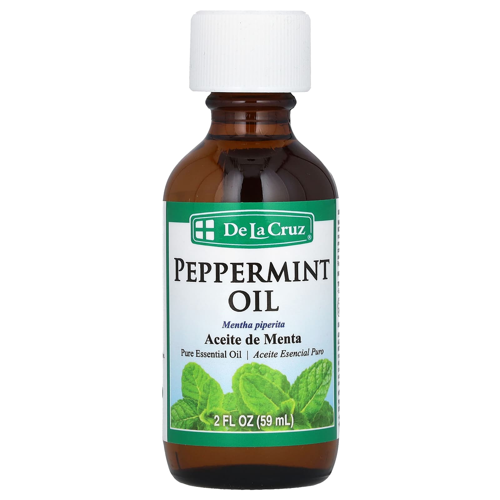 De La Cruz Peppermint Essential Oil for Aromatherapy & Focus - Image 1