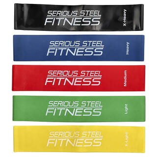 Serious Steel Fitness Mini Loop Resistance Bands for Strength Training