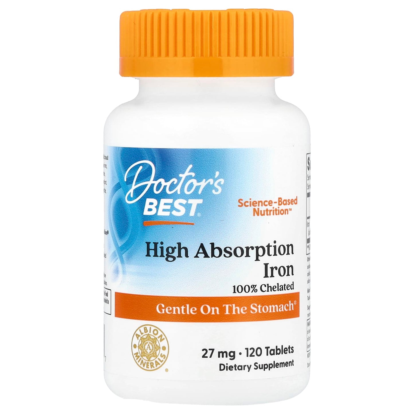 Best Iron Supplements for Immune Health - Doctor's Best 120 Tablets - Image 1