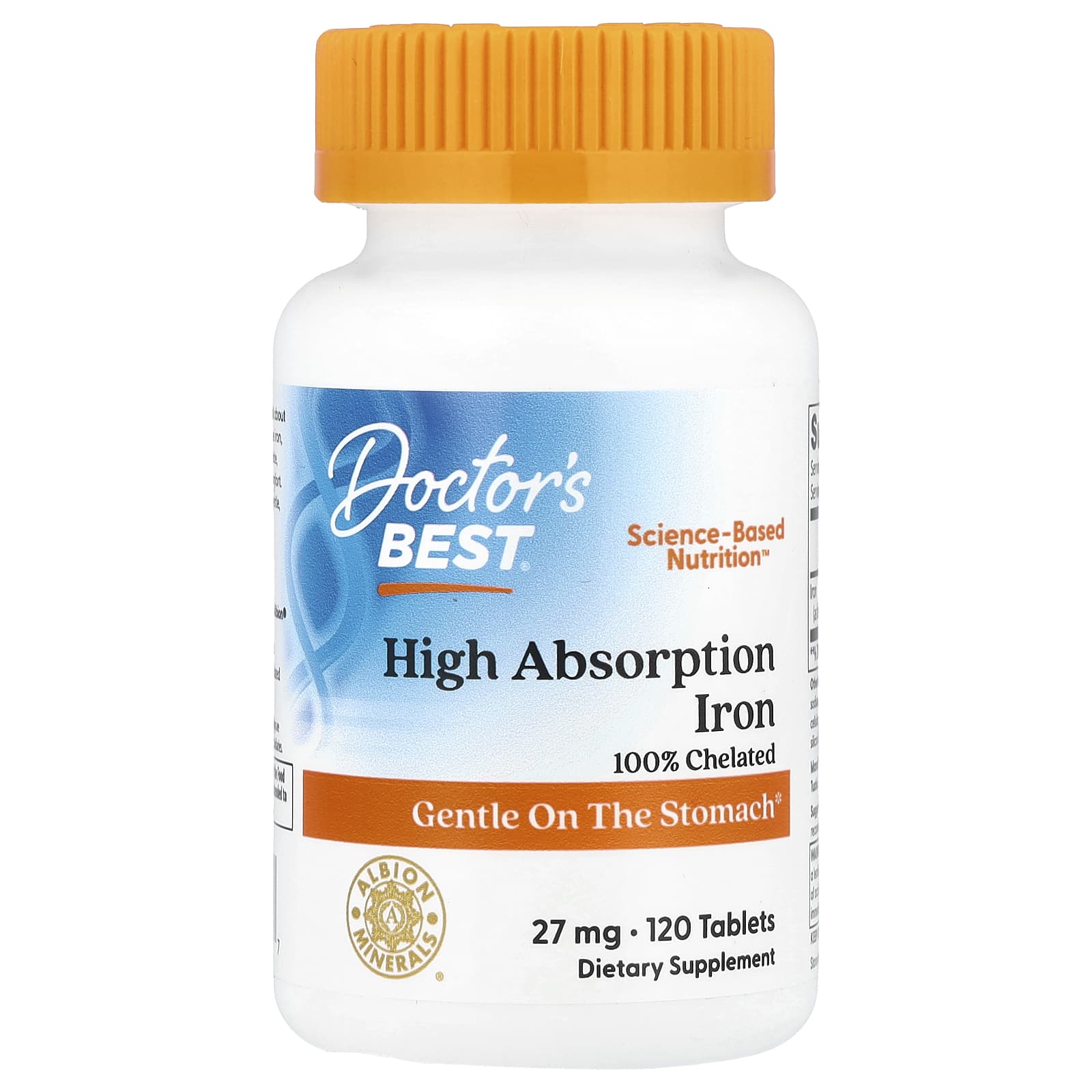 Best Iron Supplements for Immune Health - Doctor's Best 120 Tablets - Image 1