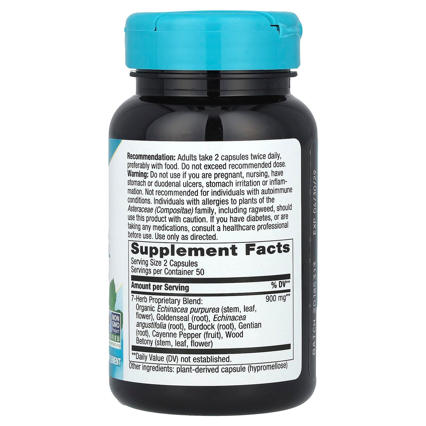 Nature's Way, Echinacea Goldenseal, 100 Vegan Capsules - Image 2