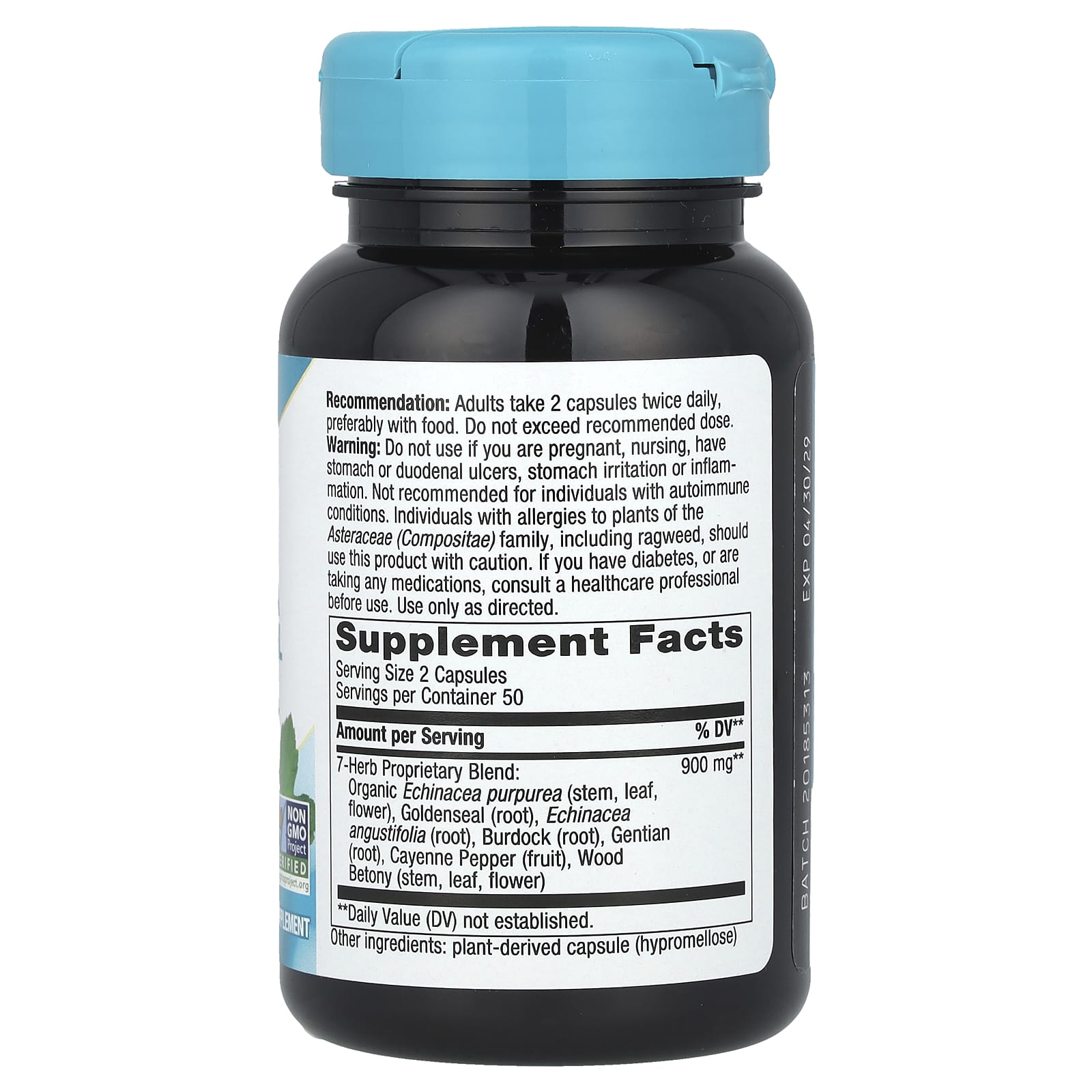 Nature's Way, Echinacea Goldenseal, 100 Vegan Capsules - Image 2