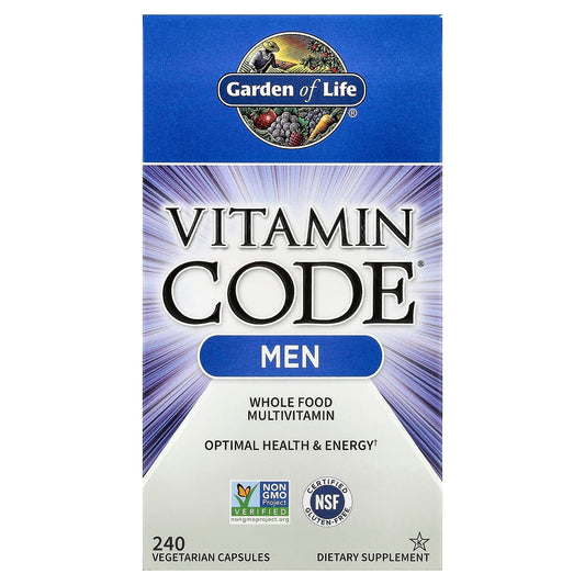 Garden of Life Vitamin Code Whole Food Multi for Men, 240 Capsules - Image 1