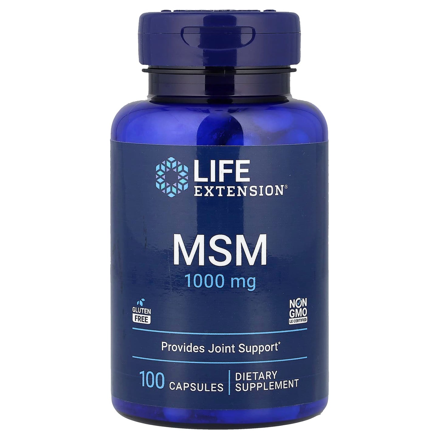 Life Extension, MSM, 100 Capsules (1,000 mg per Capsule) - Image 1