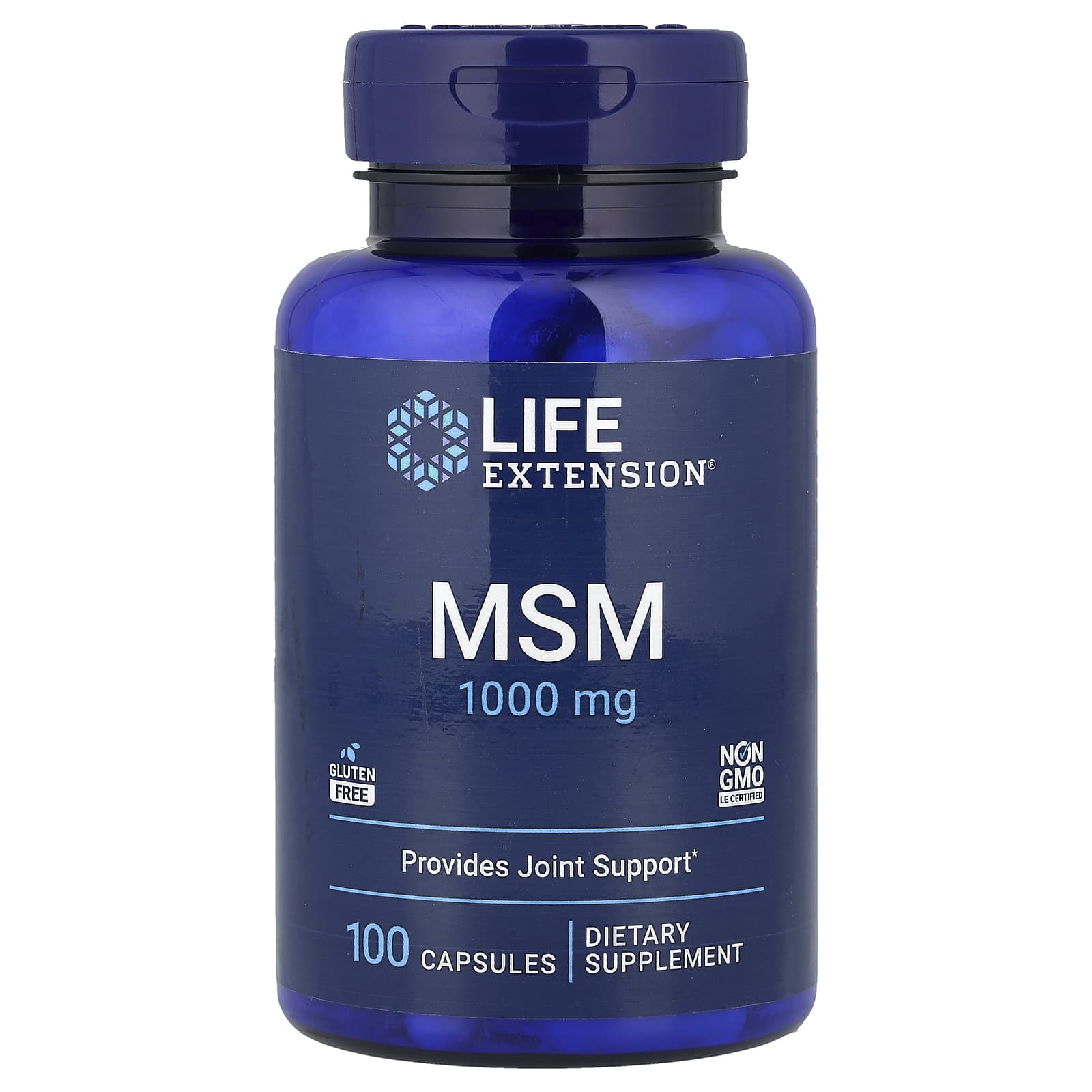 Life Extension, MSM, 100 Capsules (1,000 mg per Capsule) - Image 1