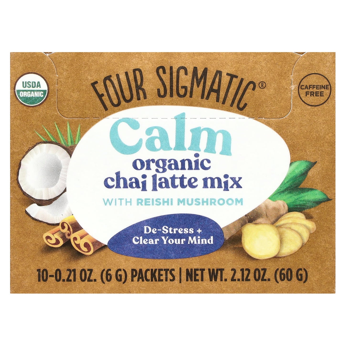 Relax with Four Sigmatic USDA Organic Reishi Chai Latte Mix - Image 1