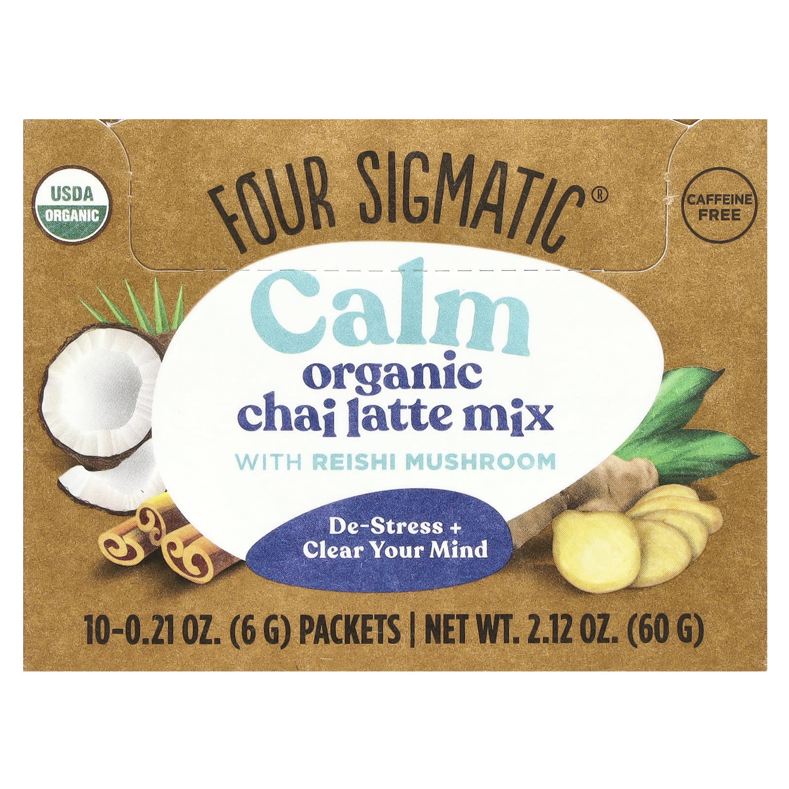 Relax with Four Sigmatic USDA Organic Reishi Chai Latte Mix - Image 1