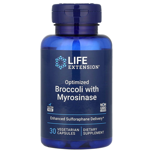 Life Extension, Optimized Broccoli and Myrosinase, 30 Vegetarian Capsules