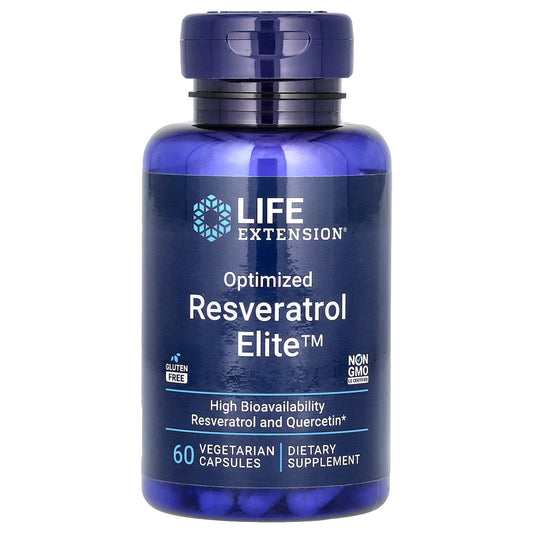 Life Extension, Optimized Resveratrol Elite, 60 Vegetarian Capsules - Image 1