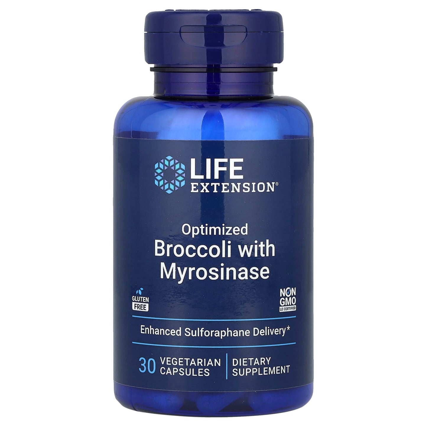 Life Extension, Optimized Broccoli and Myrosinase, 30 Vegetarian Capsules - Image 1