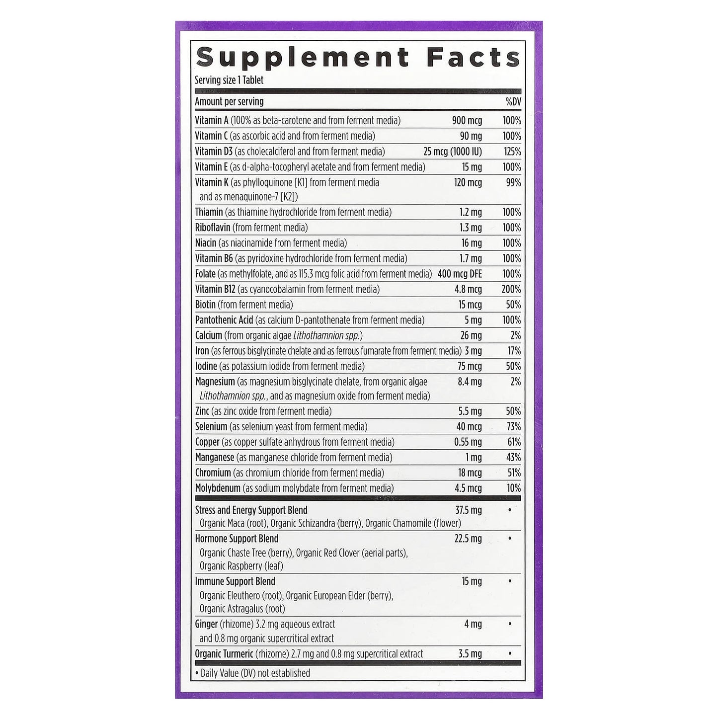 New Chapter, One Daily Every Woman's™ Multivitamin, 48 Vegetarian Tablets - Image 2