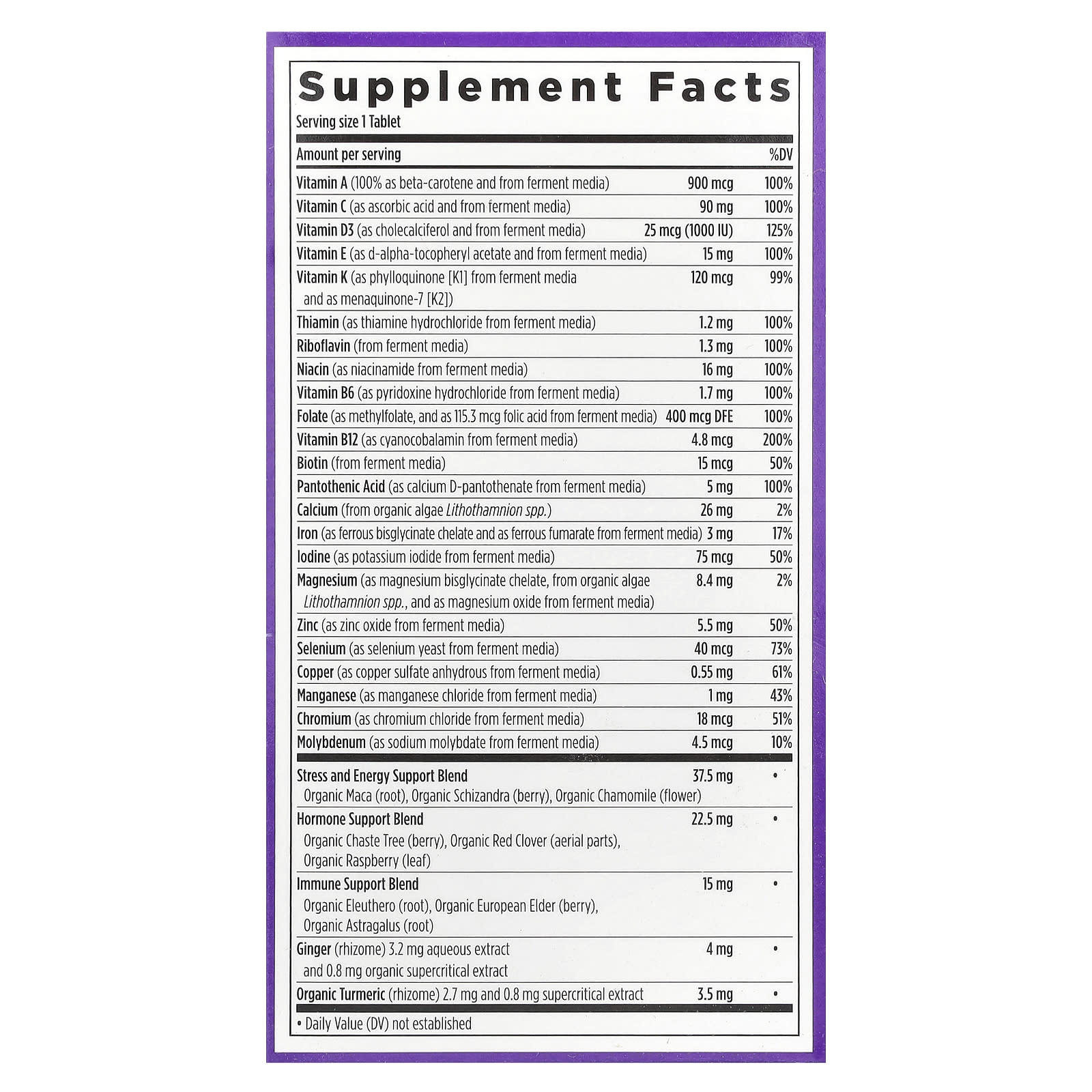 New Chapter, One Daily Every Woman's™ Multivitamin, 48 Vegetarian Tablets - Image 2