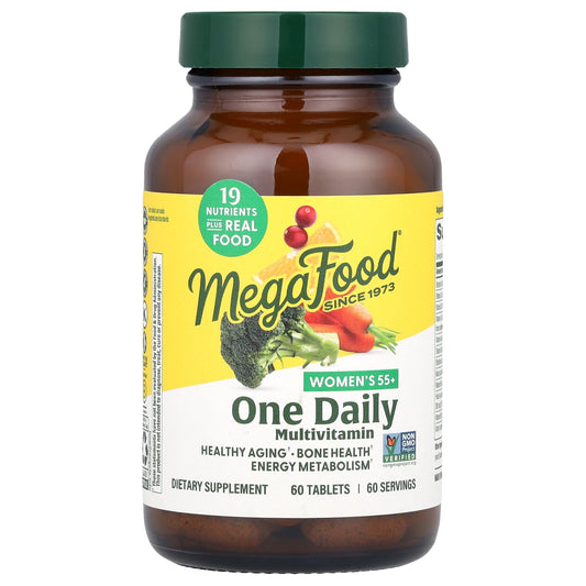 MegaFood, Women's 55+, One Daily Multivitamin, 60 Tablets - Image 1