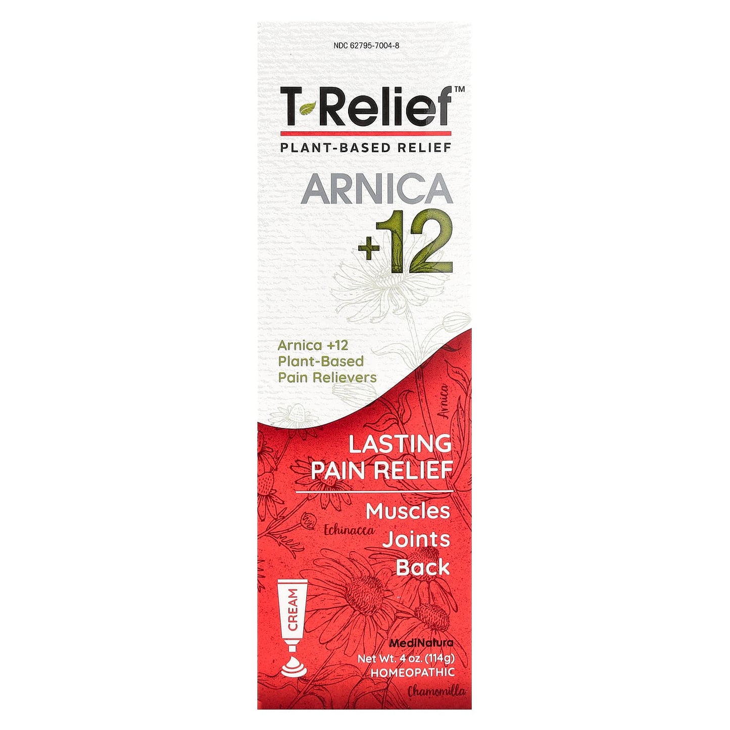 MediNatura, T-Relief™, Arnica +12, Plant-Based Relief Cream, 4 oz (114 g) - Image 2