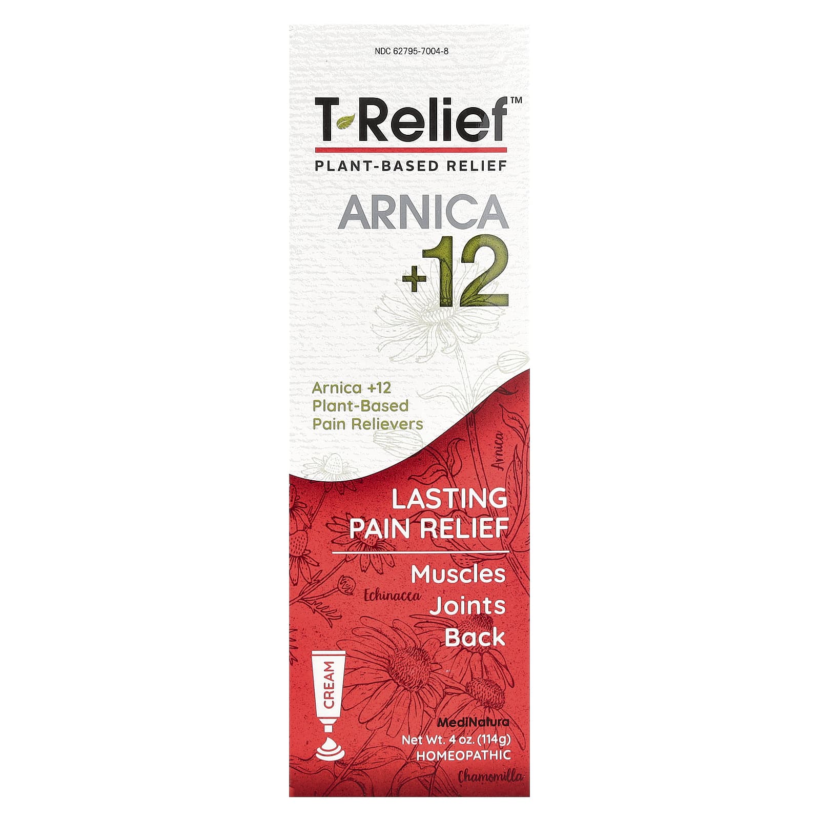 MediNatura, T-Relief™, Arnica +12, Plant-Based Relief Cream, 4 oz (114 g) - Image 2
