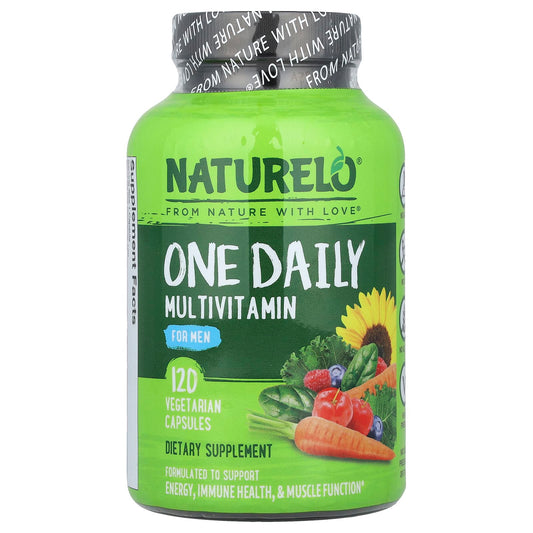 NATURELO, One Daily Multivitamin, For Men, 120 Vegetarian Capsules - Image 1