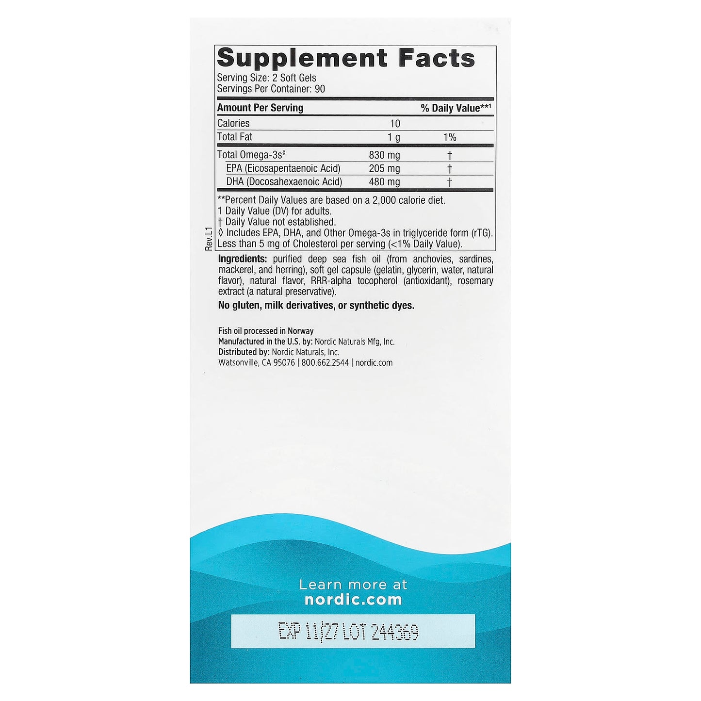 Nordic Naturals, DHA, Strawberry, 180 Soft Gels - Image 2