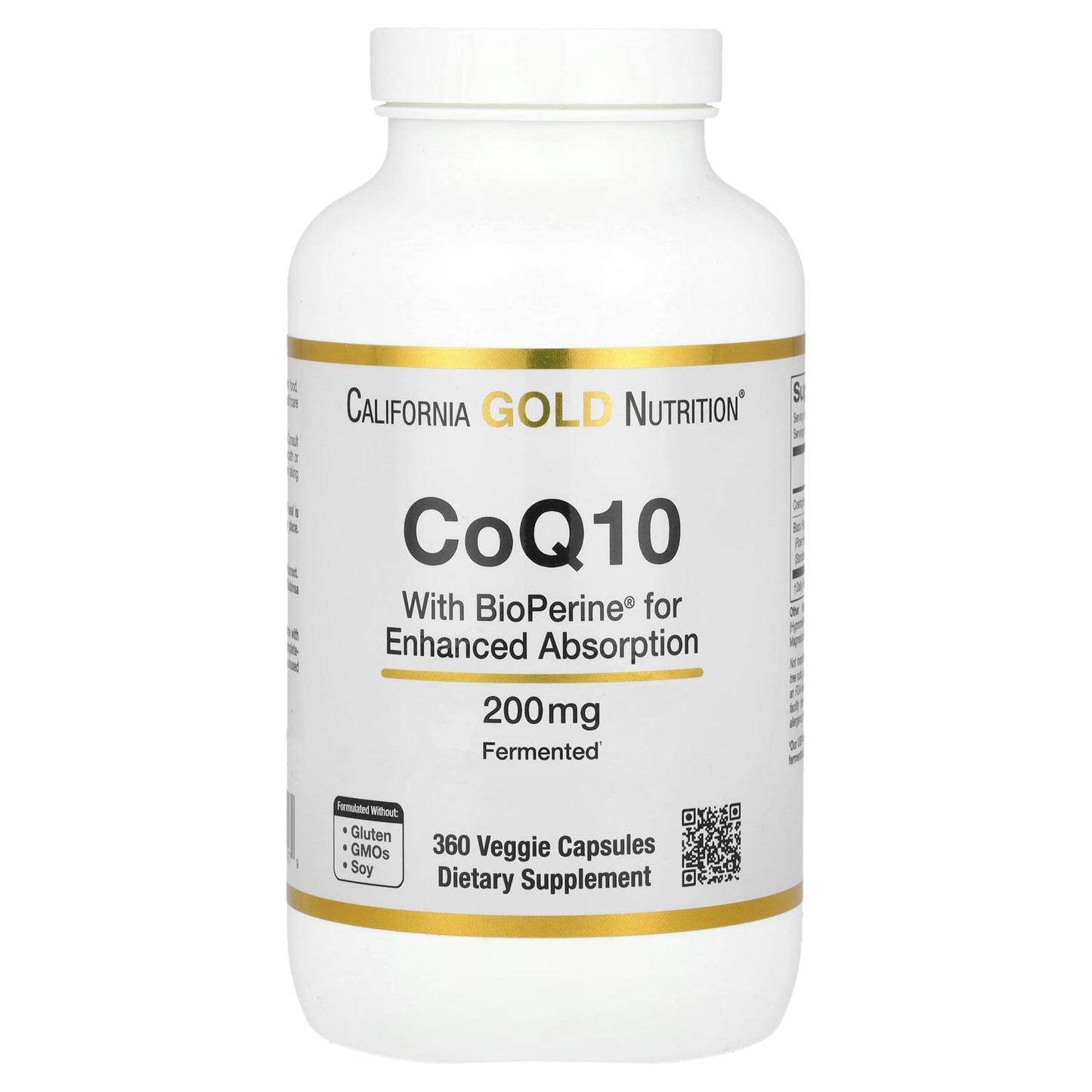 Enhance Heart Health with CoQ10 & BioPerine Black Pepper by California Gold Nutrition - Image 1