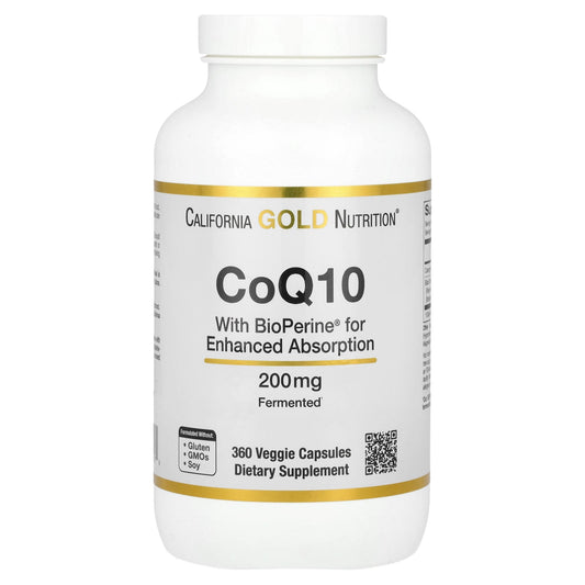 Enhance Heart Health with CoQ10 & BioPerine Black Pepper by California Gold Nutrition - Image 1