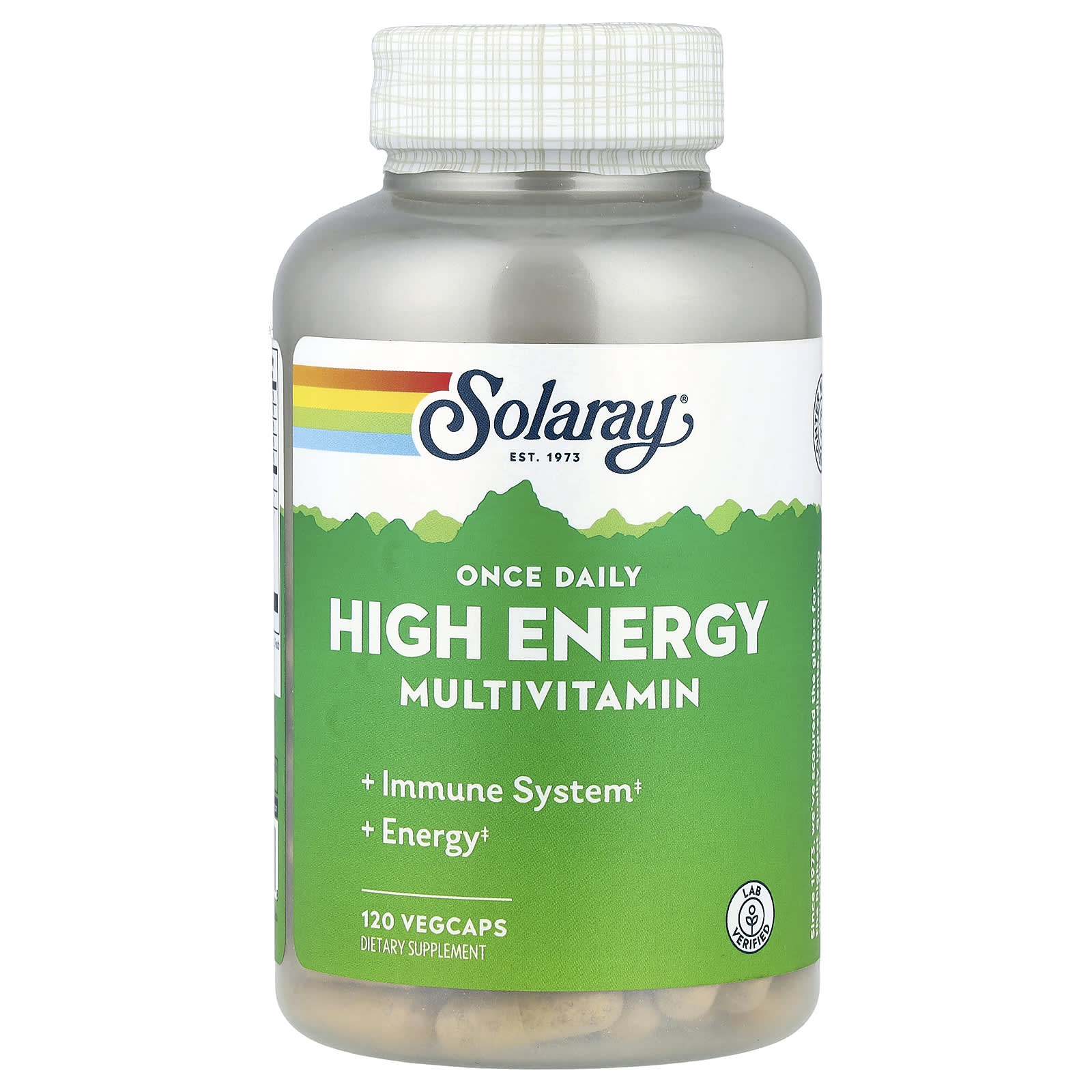 Solaray, Once Daily High Energy Multivitamin, 120 VegCaps - Image 1