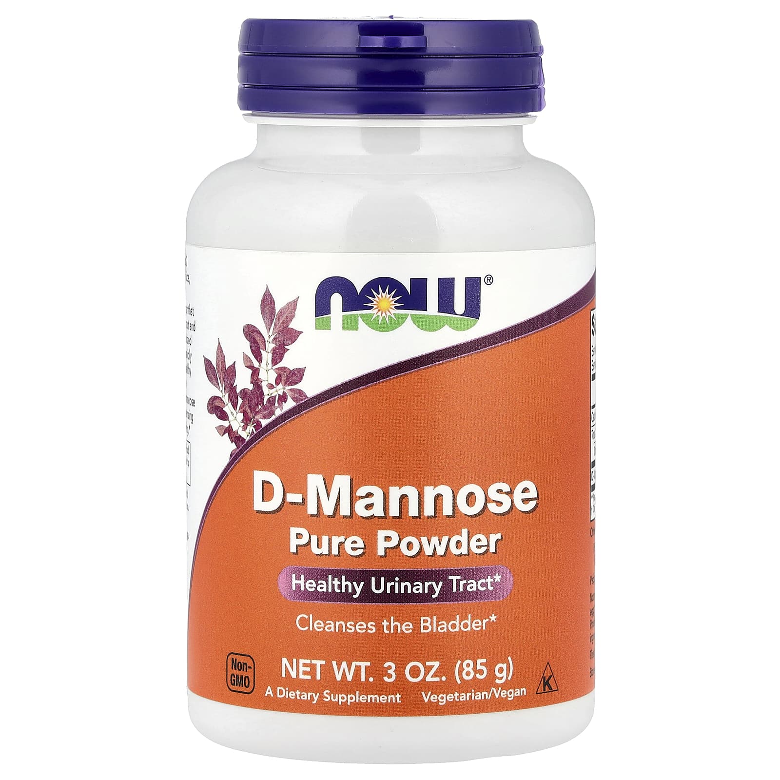 NOW Foods, D-Mannose Pure Powder, 3 oz (85 g) - Image 1