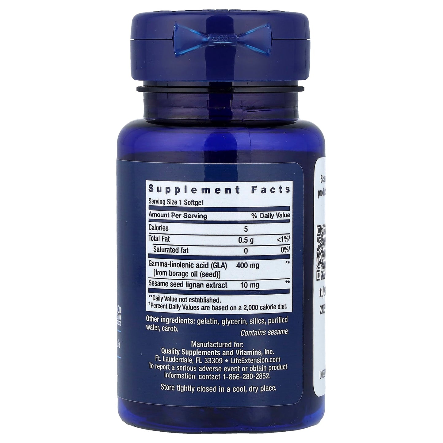 Life Extension, Mega GLA Sesame Lignans, 30 Softgels - Image 2